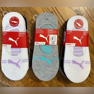 Puma Superlite no show liner socks. Non-slip. 18 Pairs!!! NWT